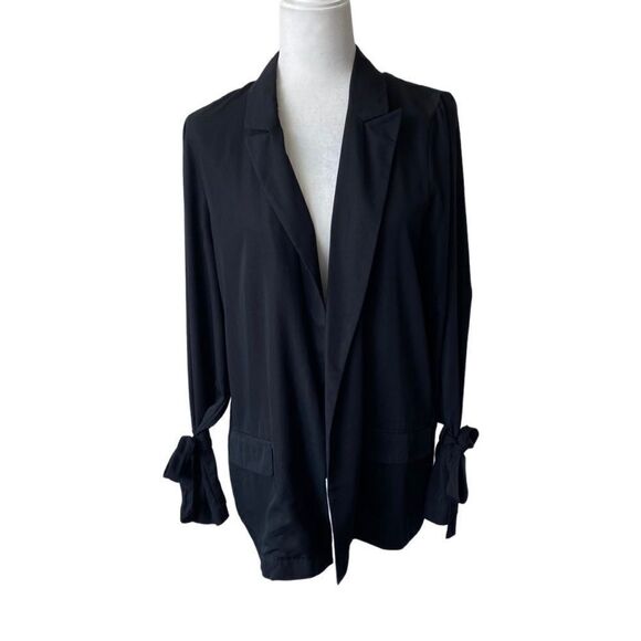 14th & Union Black Open Front Jacket Lightweight SZ M - Picture 1 of 12